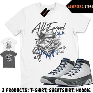 Shirt To Match Aj 9 Flint Grey 2026 Matching Tee All Earned T-Shirt